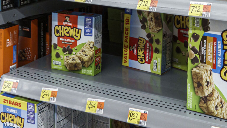Miami, Florida, Hallandale Beach, Walmart store, Nature Valley Great Value Quaker boxes granola bars on shelf