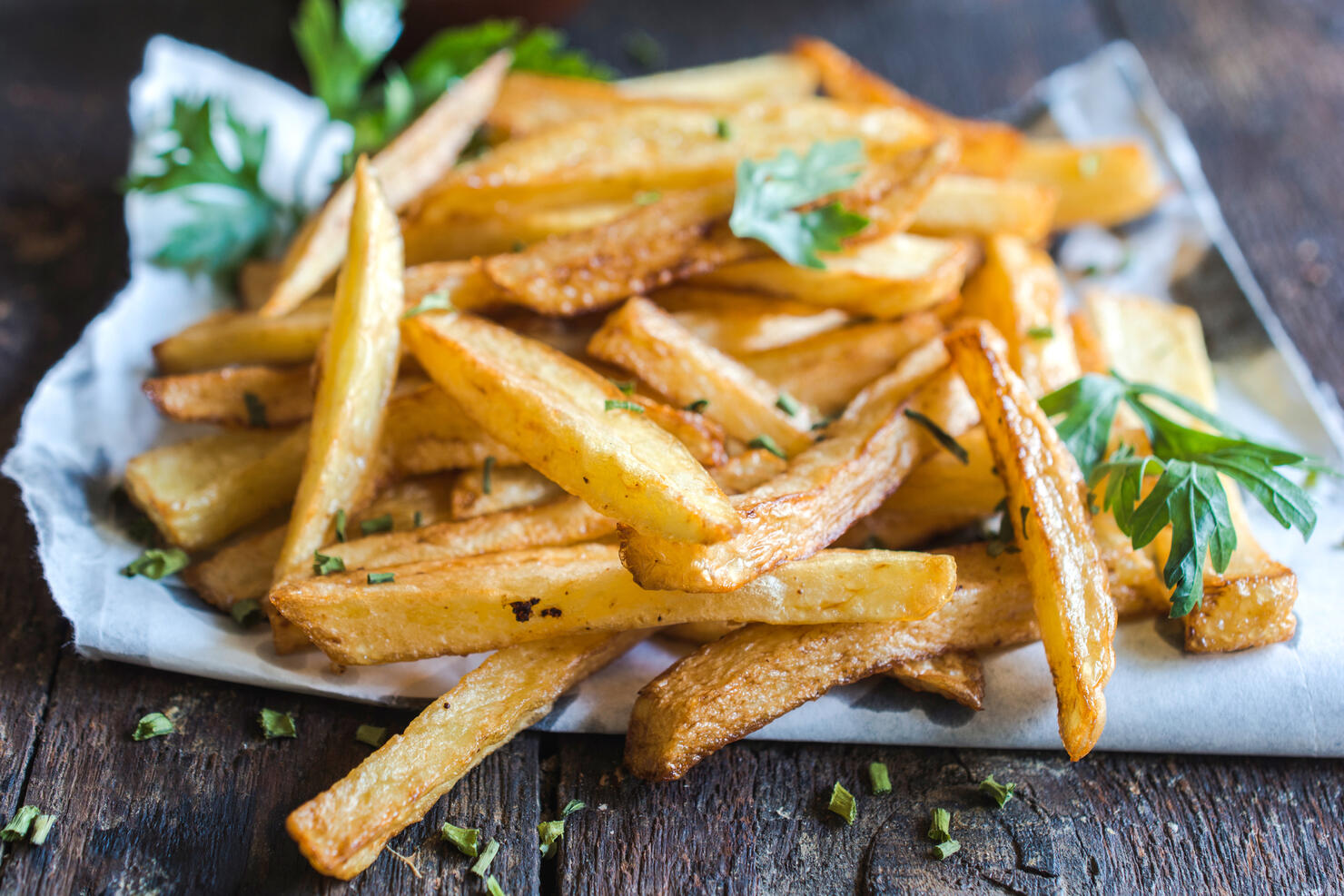 Close-up of french fries on table,Romania