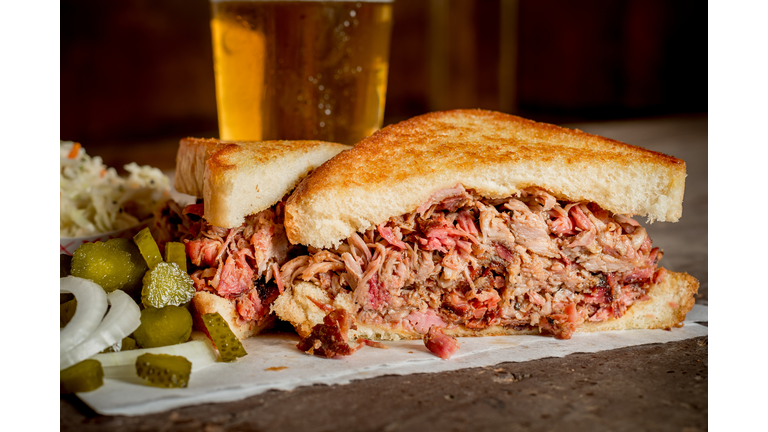 Barbequed Pulled Pork Sandwich