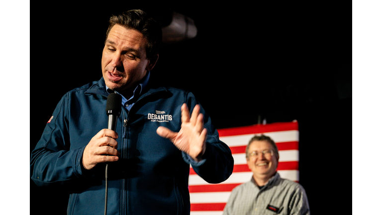 GOP Presidential Candidate Ron DeSantis Campaigns In New Hampshire