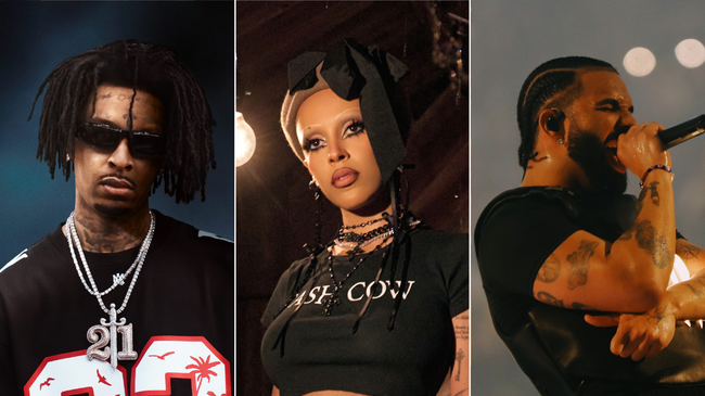 21 Savage, Doja Cat & Drake