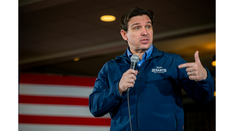 GOP Presidential Candidate Ron DeSantis Campaigns In New Hampshire