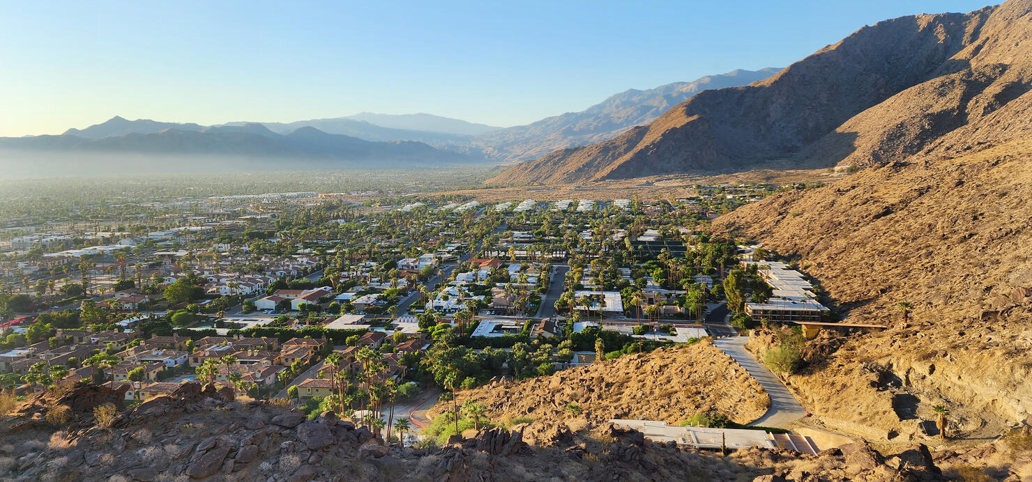Palm Springs from Hiking Trail