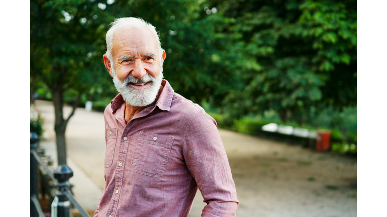 Portrait of happy man