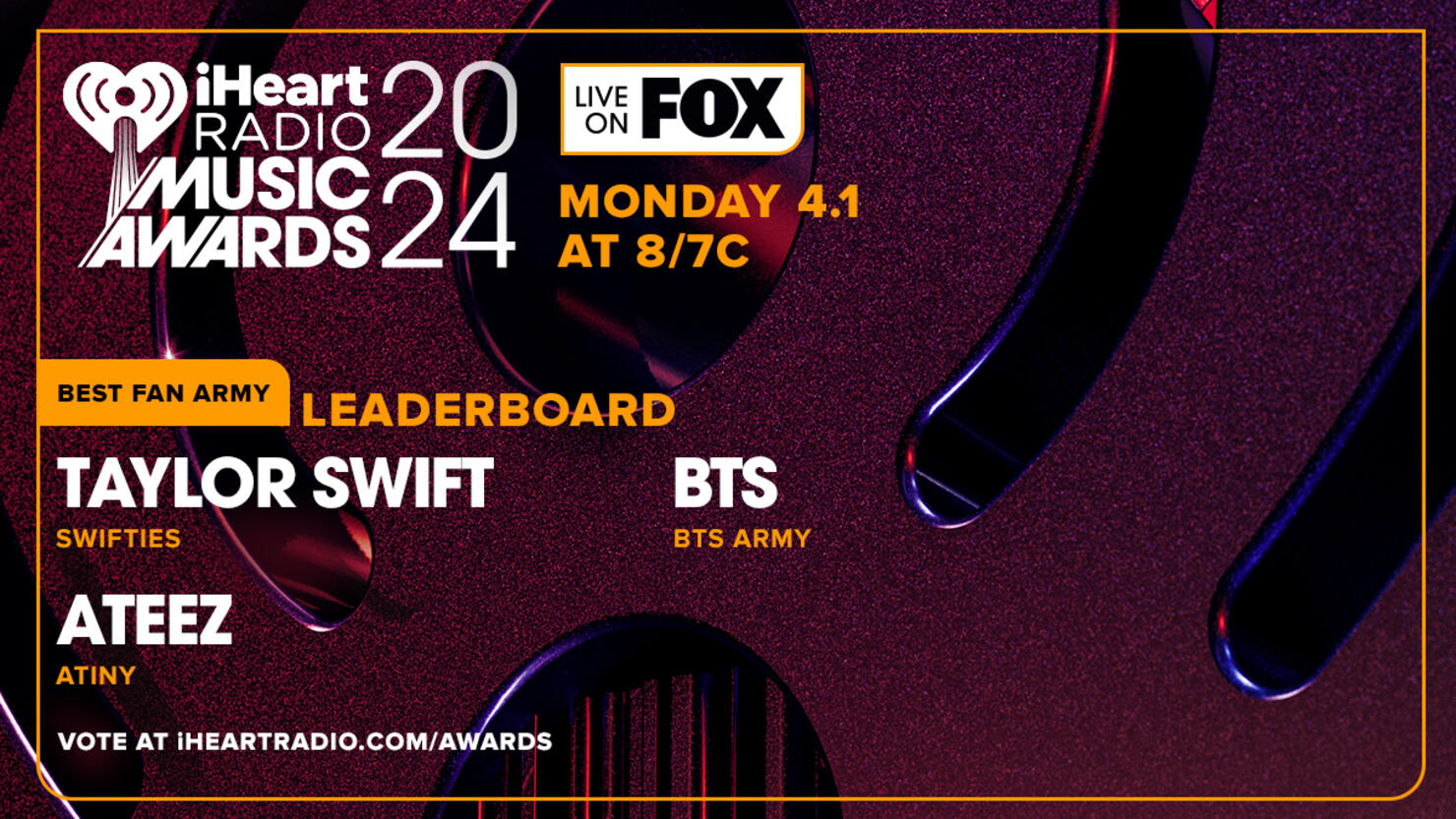 2024 iHeartRadio Music Awards FanVoted Week One Leaderboards iHeart