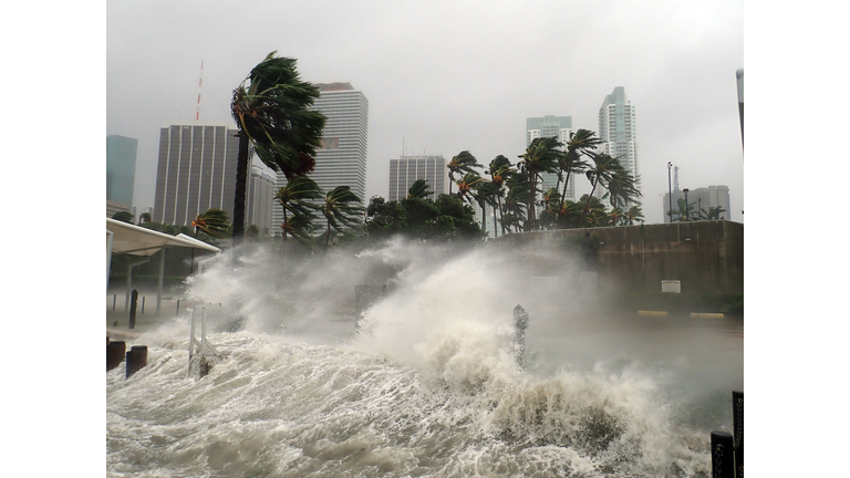 Hurricane Irma Extreme Image of Storm Striking Miami, Florida