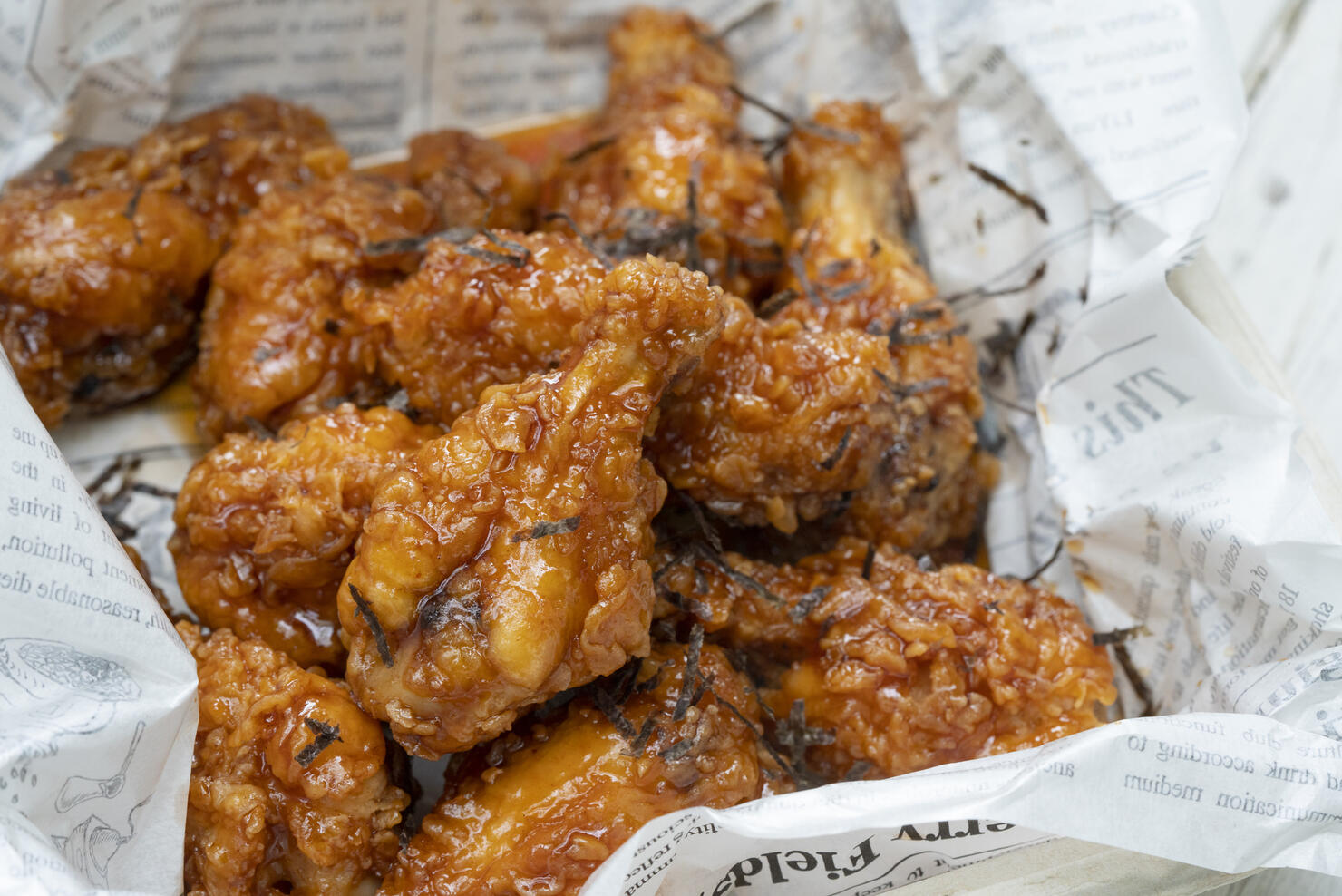 Spicy Deep Fried Breaded Chicken Wings