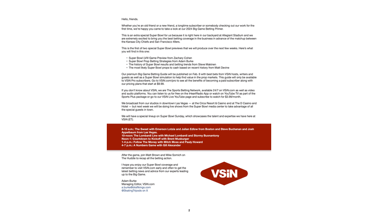 WBZT-AM Big Game Betting Primer - Page 2