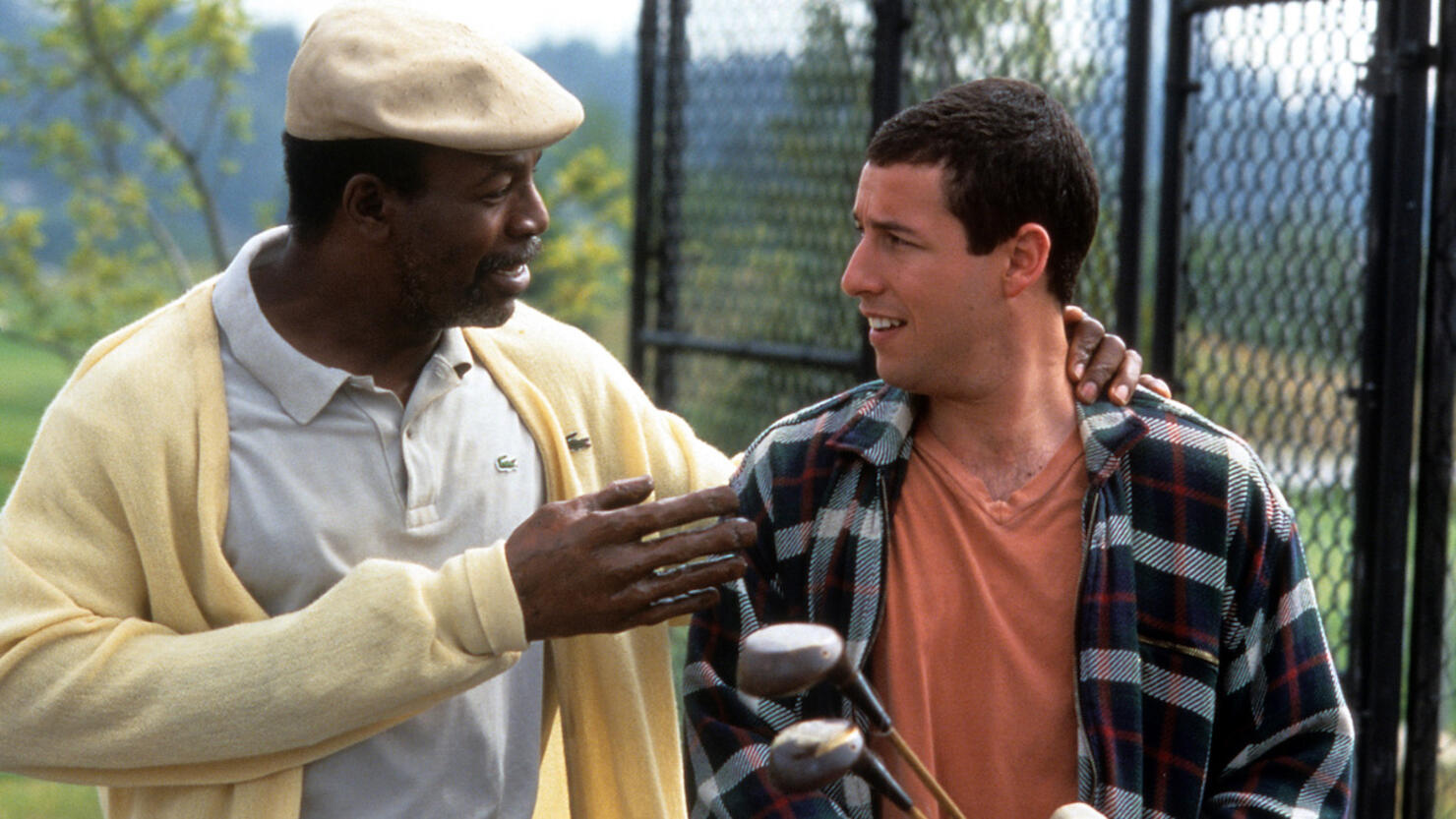 Carl Weathers And Adam Sandler In 'Happy Gilmore'