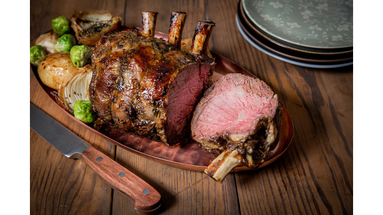 Rack of Lamb with one piece cut of.