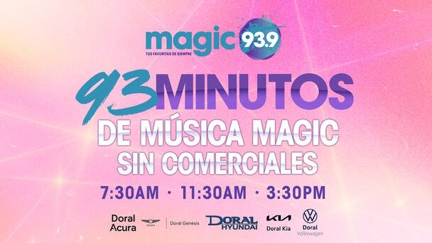 Disfruta de 93 minutos de música Magic sin ni un solo comercial, solo tus favoritas de siempre