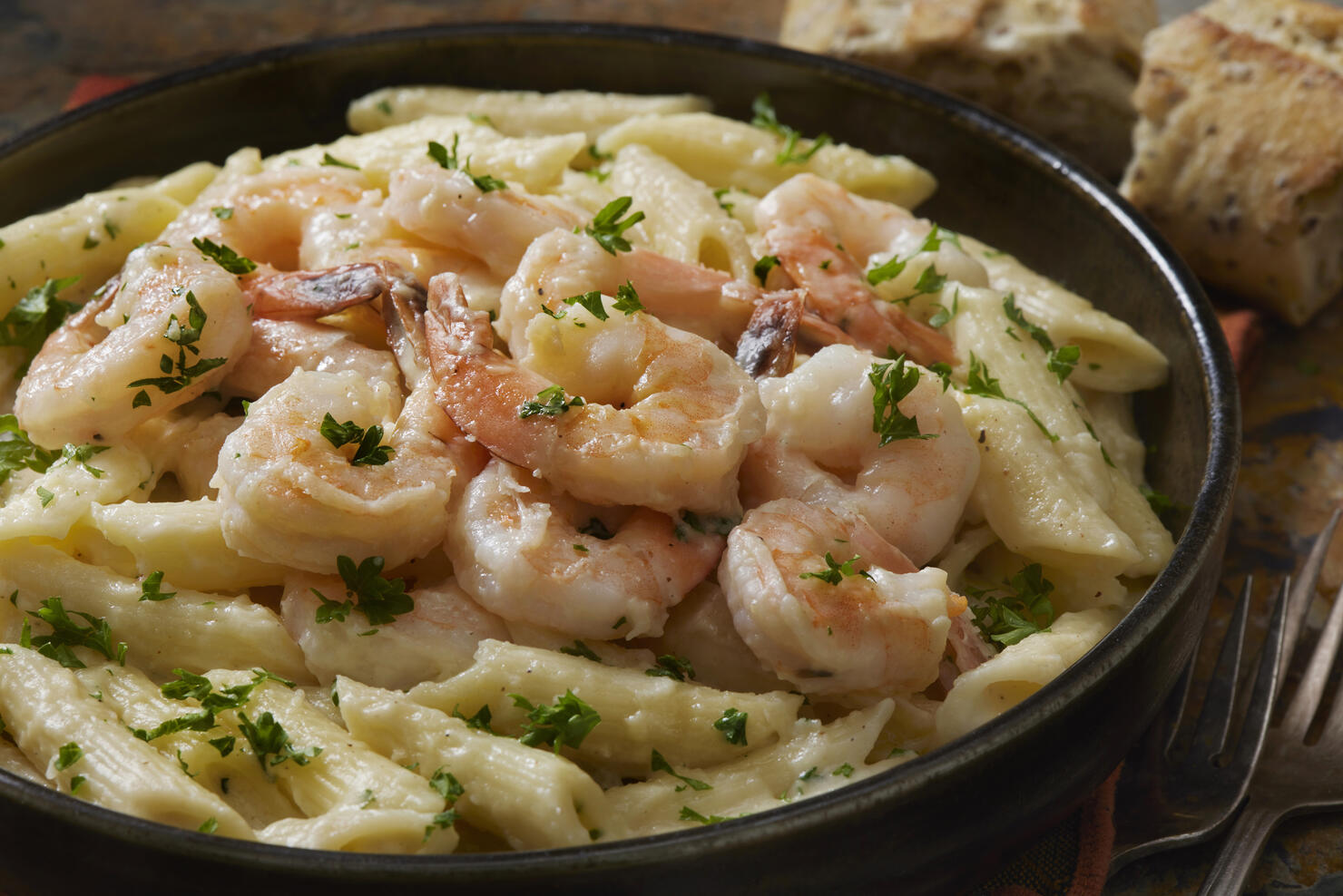 Creamy Shrimp Rigatoni