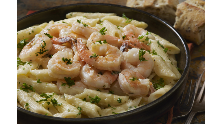 Creamy Shrimp Rigatoni