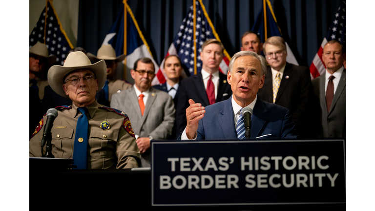 Texas Governor Abbott Holds Border Security Bill Signing At Texas Capitol