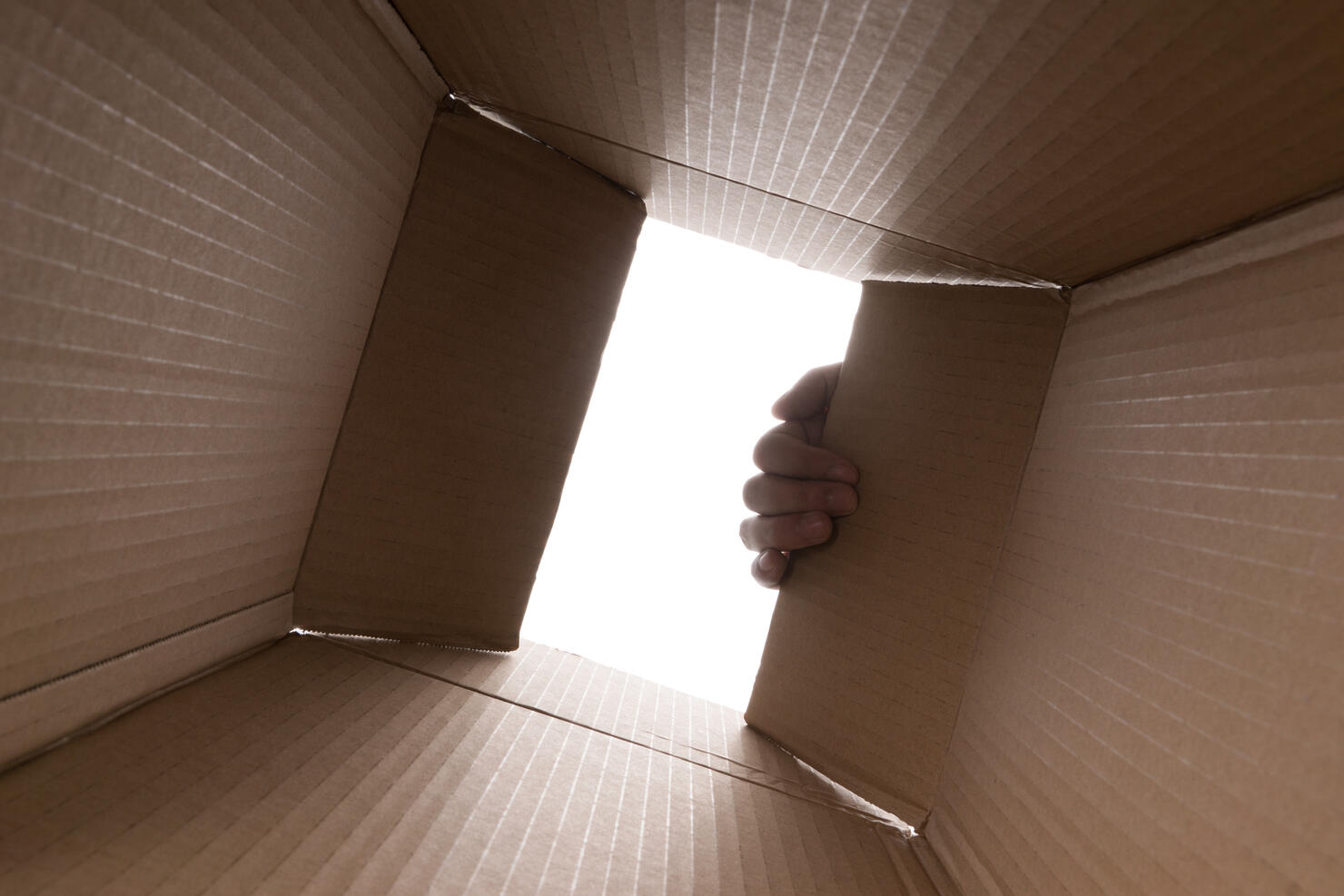 Hand Opening Cardboard Box
