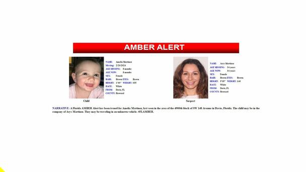 Amber Alert Canceled, Missing Broward Baby Found