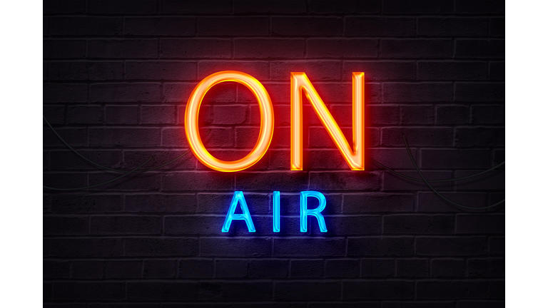 On Air Red Neon Light style
