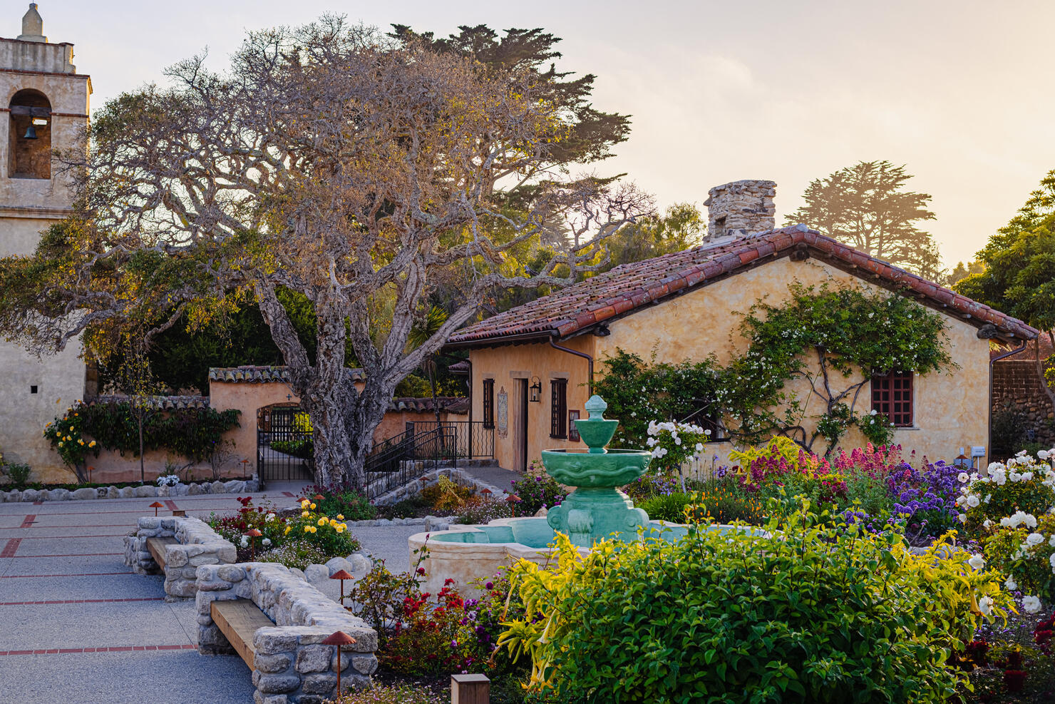 Carmel Mission Courtyard