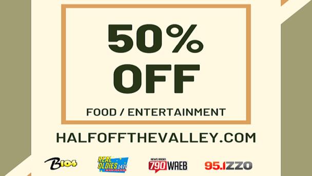Check out our Half Off the Valley Deals!