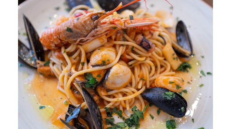 Seafood spaghetti