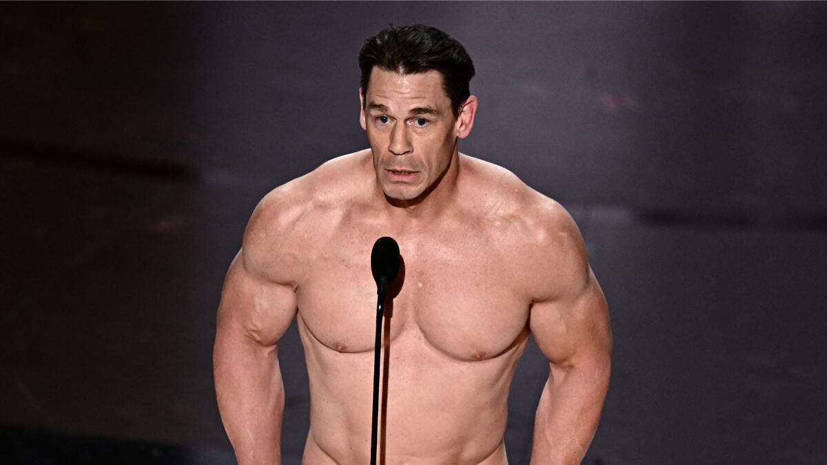 John Cena Gets Naked On Stage At The 2024 Oscars | iHeart