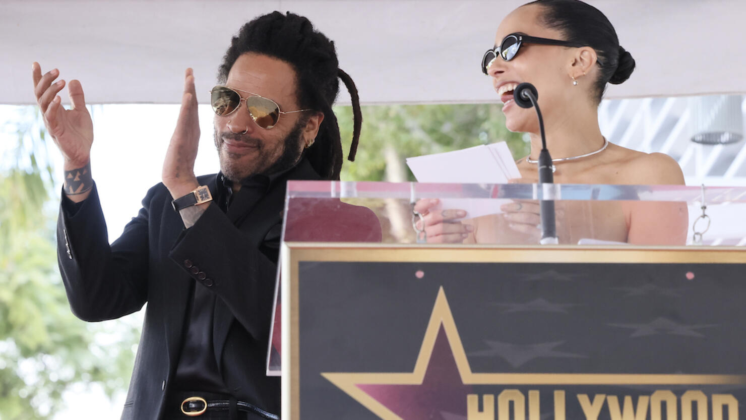Lenny Kravitz Honored With Star On The Hollywood Walk Of Fame