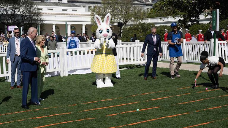 US-POLITICS-HOLIDAY-BIDEN-EASTER-EGG ROLL-TRADITION-RELIGION
