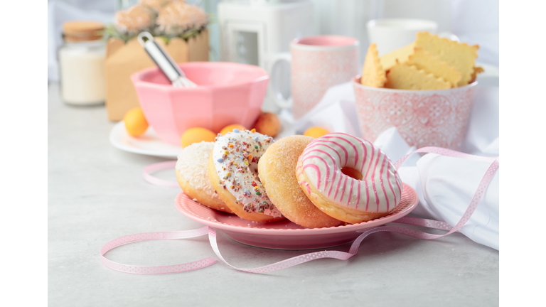 Sweet delicious tasty donuts.