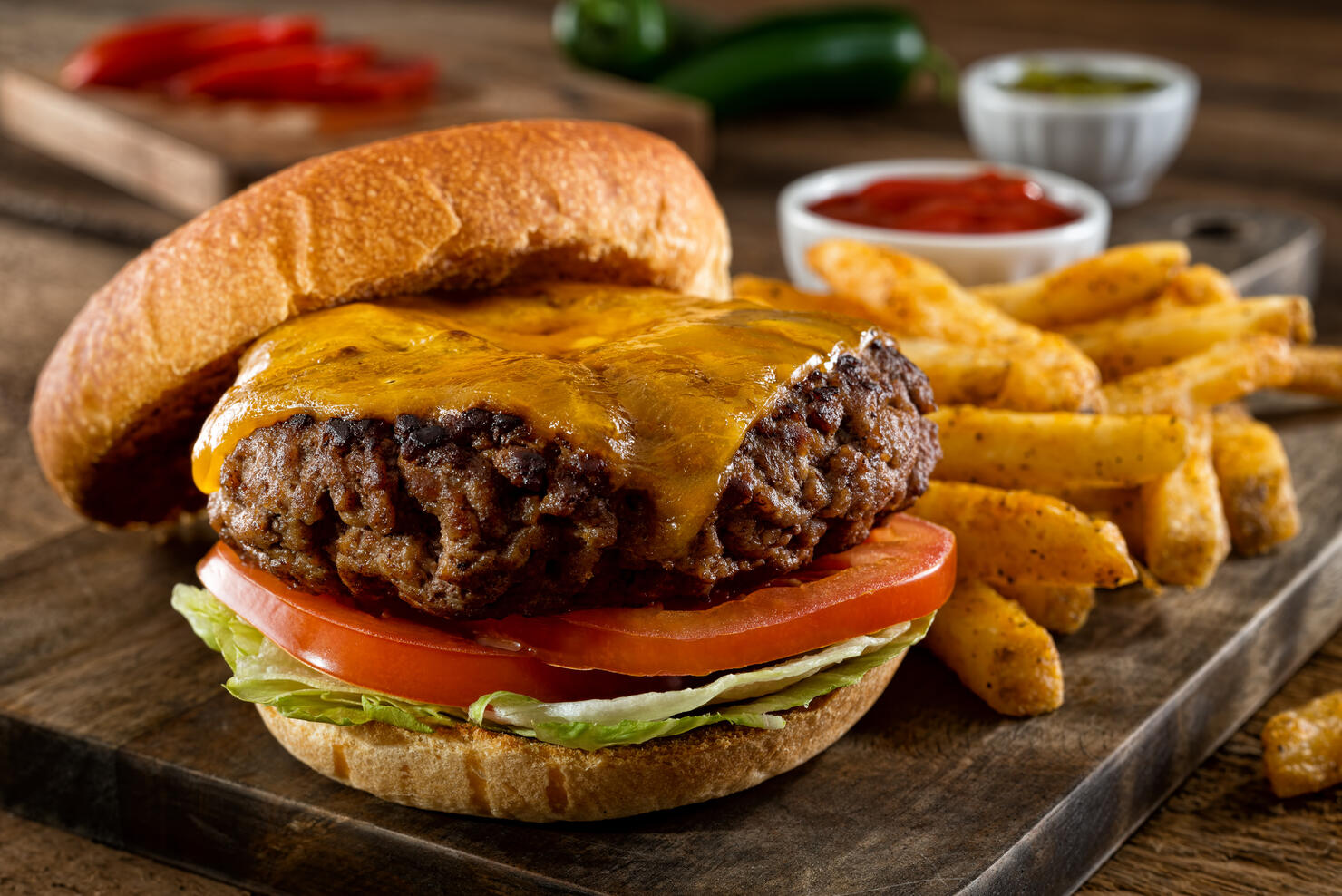 Cheeseburger and Fries