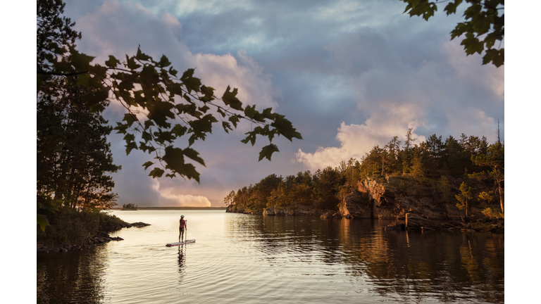 PADDLEBOARD EVENING_VOYAGEURS NATIONAL PARK