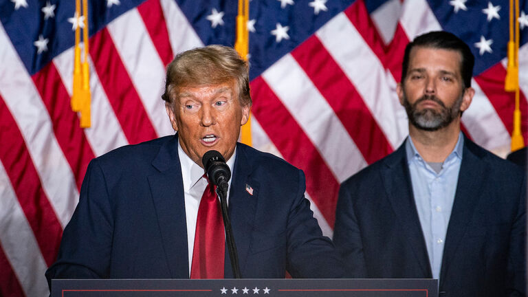Trump Campaign Holds Caucus Night Watch Party