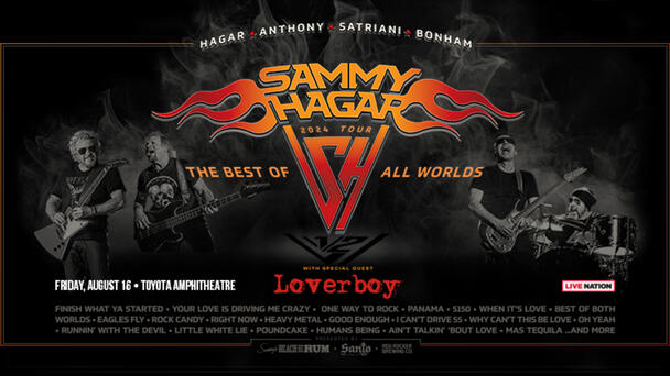 Listen To Win Tickets To See Sammy Hagar August 16th At Toyota Amphitheatre!