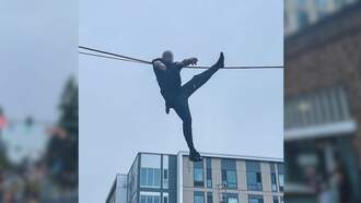 Suspect Gets Tangled In Telephone Wires After Crime Spree In Washington