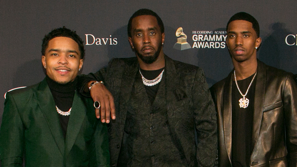 Diddy's Two Sons Spotted Leaving L.A. Mansion Following Raid