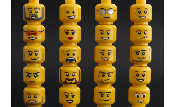 Lego figure heads