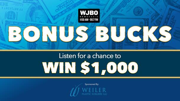 Nine chances every weekday to win on WJBO!