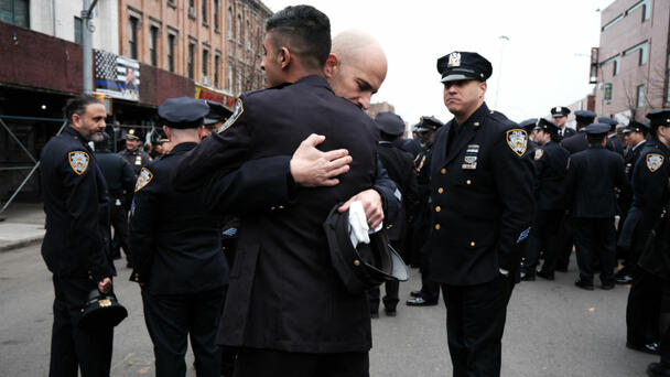 Wake Held For Fallen NYPD Officer Jonathan Diller