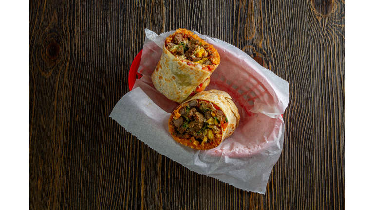 Mexican food,High angle view of food on table,Massachusetts,United States,USA