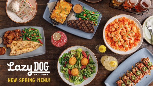 Enter To Win A $100 Lazy Dog Restaurant Gift Card To Try Their New Spring Menu!!