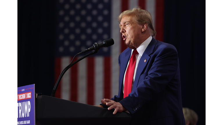 Donald Trump Holds Presidential Campaign Rally In Green Bay, Wisconsin