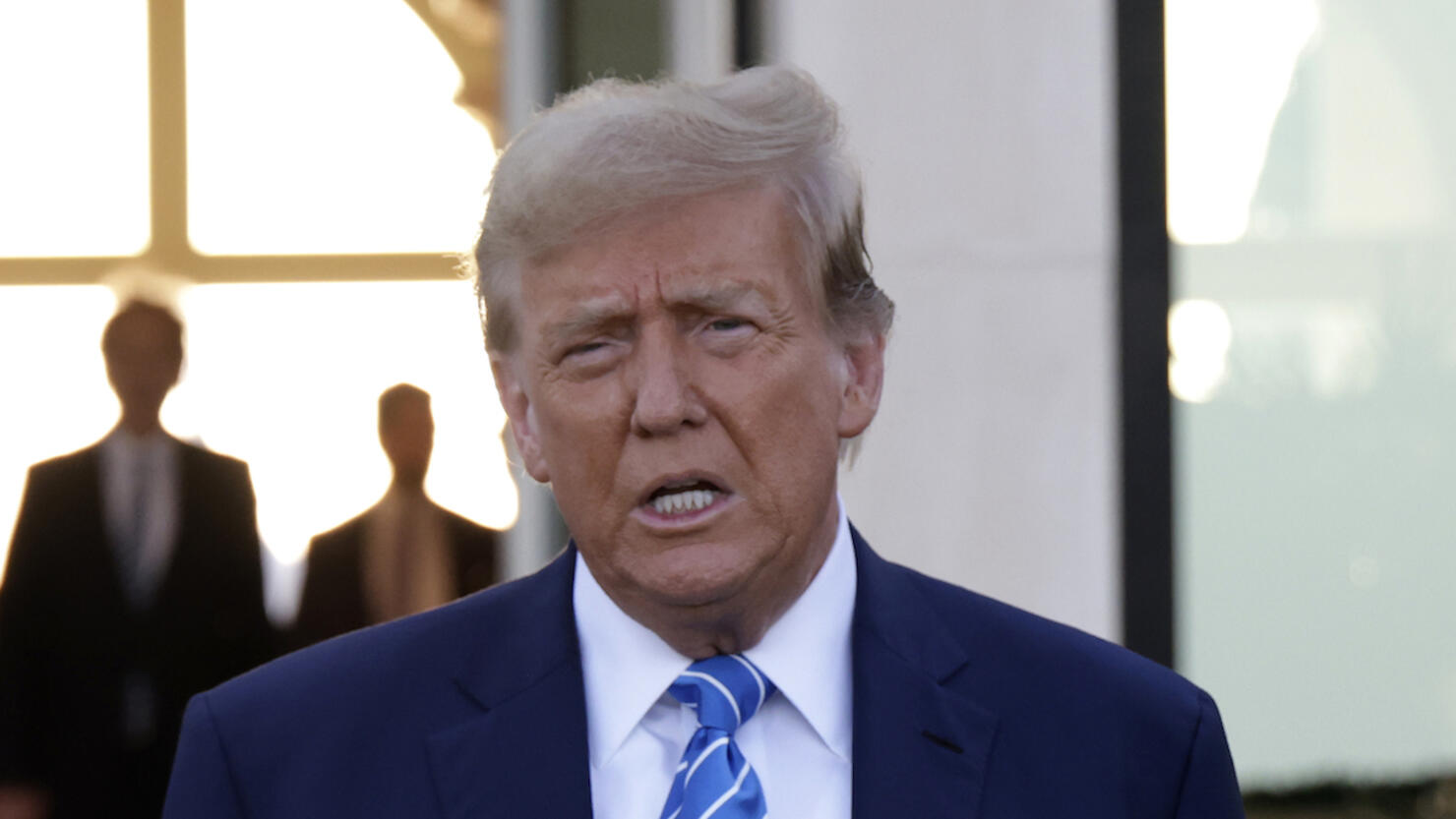 Former President Trump Arrives At A Fundraiser In Palm Beach, Florida