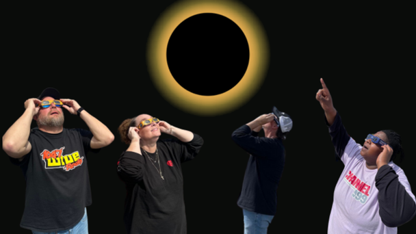 PHOTOS: iHeartDayton enjoying the total Eclipse of 2024!