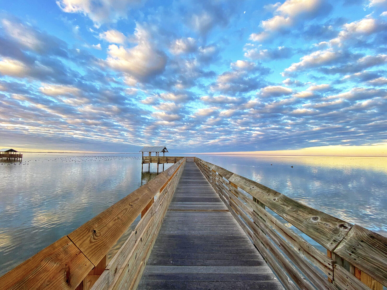 Clouds over the South Padre Island Boardwalk