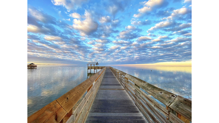 Clouds over the South Padre Island Boardwalk