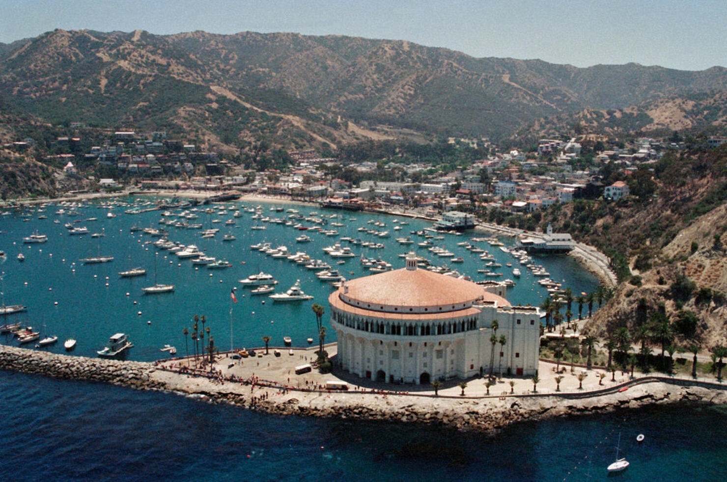 Aerial View of Avalon, Catalina Island (CA)