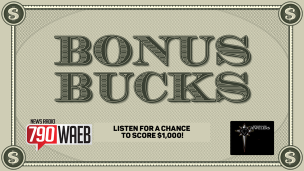 Bonus Bucks - Your Chance to Win $1000