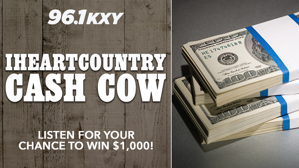 Win $1,000 from the iHeartCountry Cash Cow