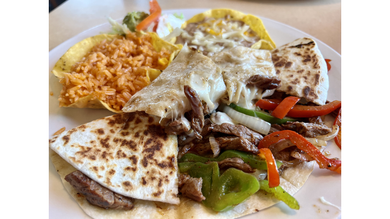 Grilled steak quesadilla