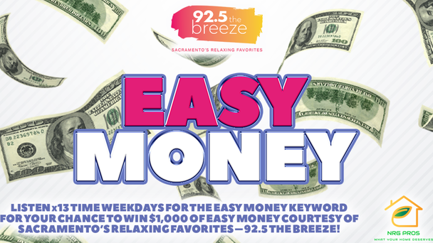 Win $1000 Of Easy Money From 92.5 The Breeze!