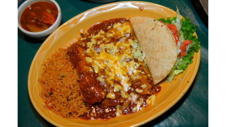 A plate of food from Uncle Julio's Fine Mexican Food.